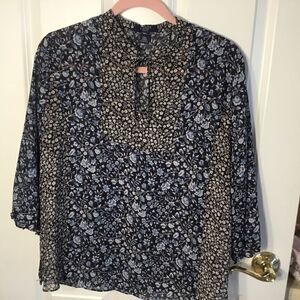 NWOT. Chaps Women’s XL P 3/4 Length Sleeve Blouse